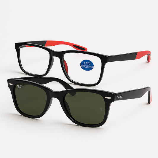 Multifocal Glasses Orbis Vision Red + Wayfarer Model- Last promotional units